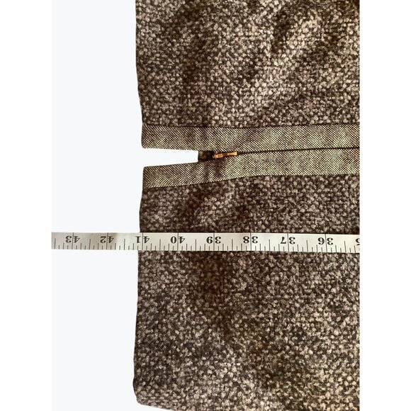 Escada Sequin Tweed Zip Front Dress 40 Sleeveless Alpaca Wool Designer Chic - Picture 9 of 11